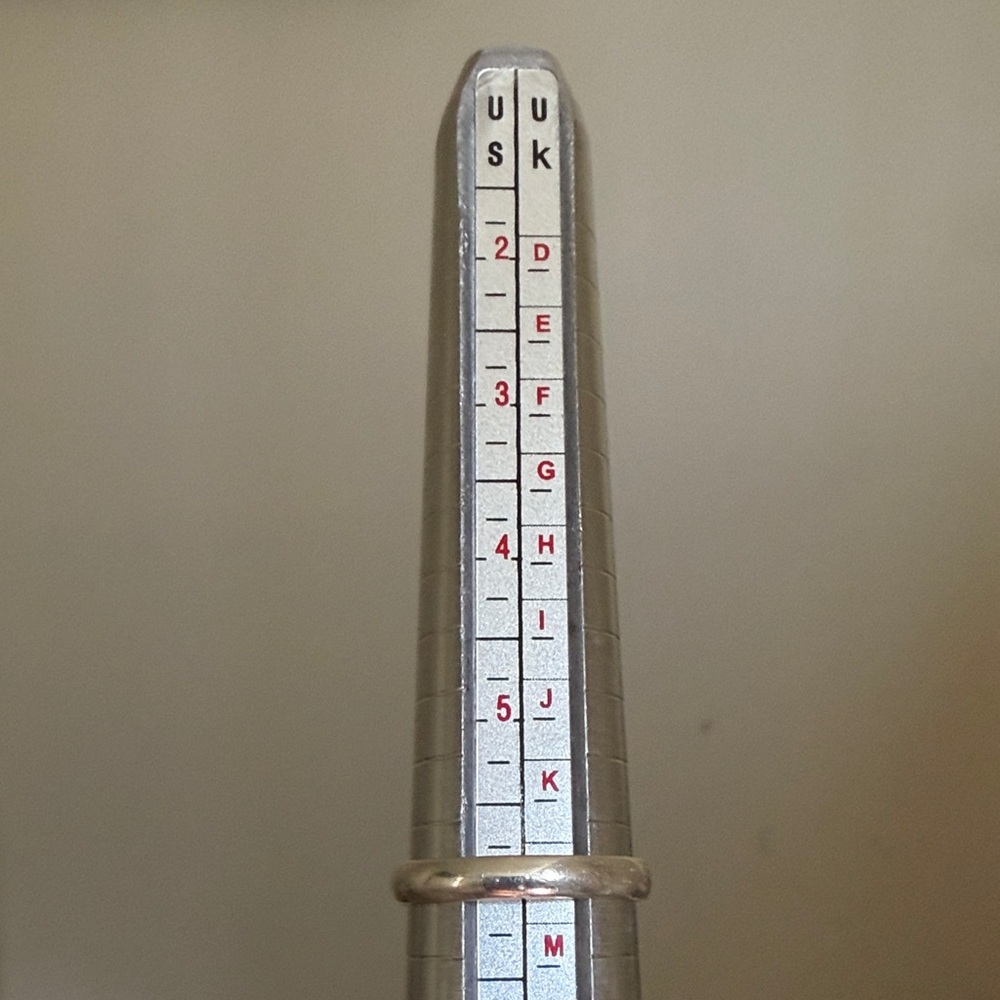 Natural Labradorite Solid 925 Moon Ring - image 2